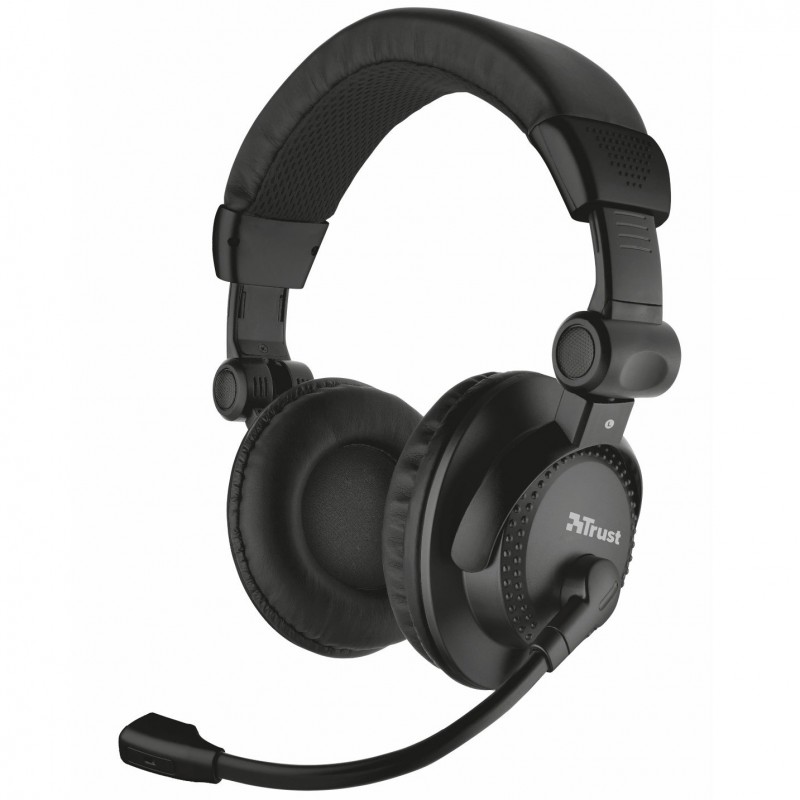 TRUST 21658 Como headset - fekete