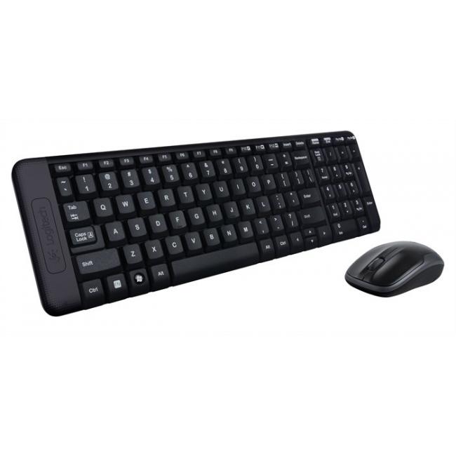 LOGITECH MK220 wireless billentyűzet és egér (HU, USB, fekete)