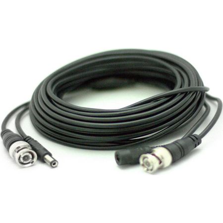 AKU videó kábel, koaxiális kábel és tápegység, 15m