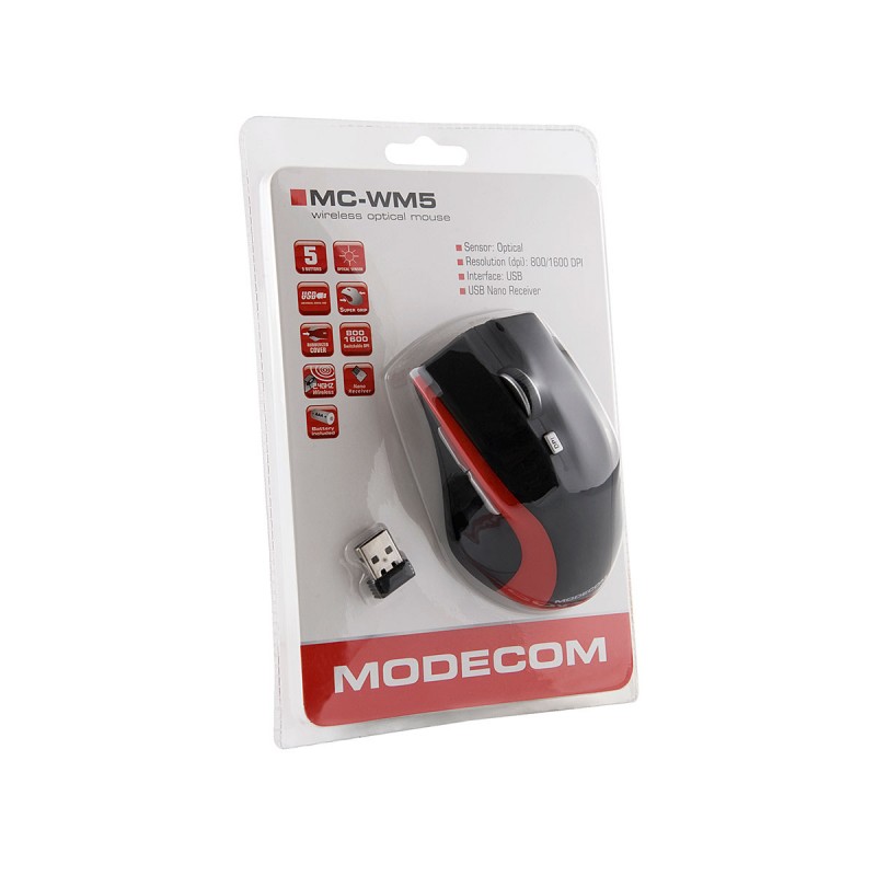 ModeCom WM5 fekete-narancs egér