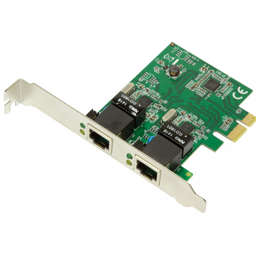 LOGILINK PC0075 2-portos gigabites LAN PCIe kártya