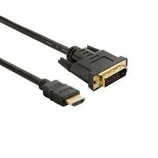 4WORLD DVI-D 24+1 (M) - HDMI (M) kábel 1,8m