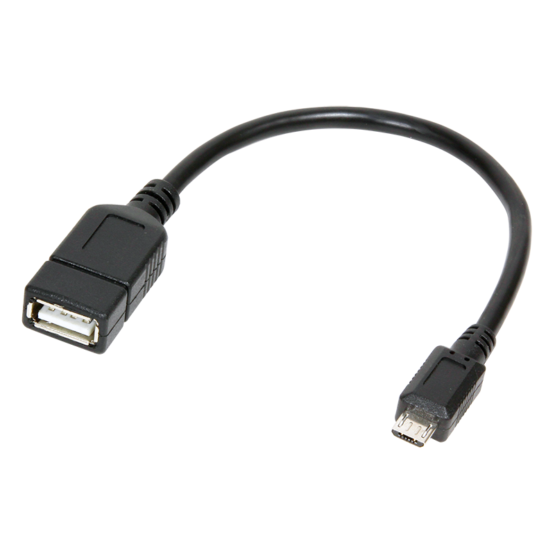 LOGILINK USB 2.0 microUSB OTG kábel 0.2m