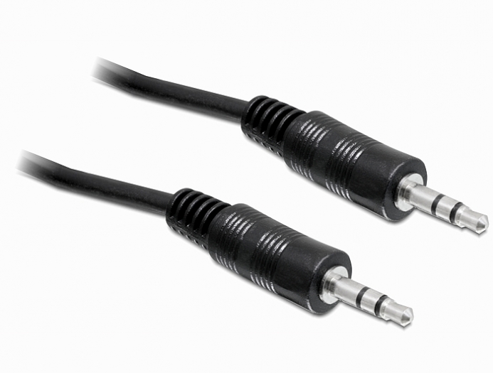 Delock 84001 DC jack 3,5mm apa / apa audio kábel – 2,5m