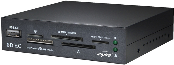 Spire belső kártyaolvasó, fekete, SP337CR-V1