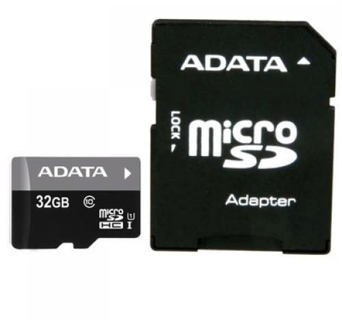ADATA microSDHC 32GB Class 10 UHS-I AUSDH32GUICL10-RA1 adapterrel