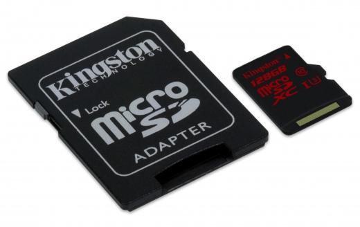 KINGSTON 128GB Canvas Select microSDHC UHS-I CL10 memóriakártya + adapter