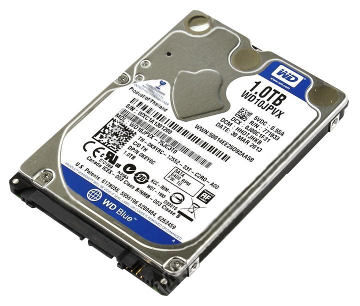 Western Digital Blue 1TB 5400RPM SATA3 8MB 2,5" WD10JPVX