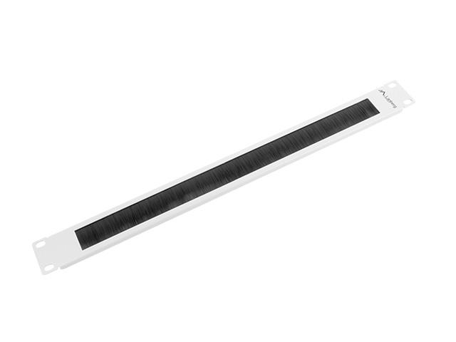 LANBERG AK-1101-S 19" kefés kábelbevezető panel 1U - szürke LANBERG AK-1101-S 19" kefés kábelbevezető panel 1U - szürke